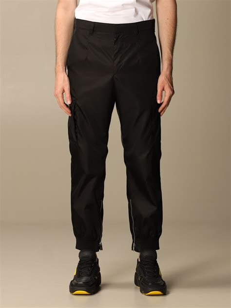 prada black cargo pants